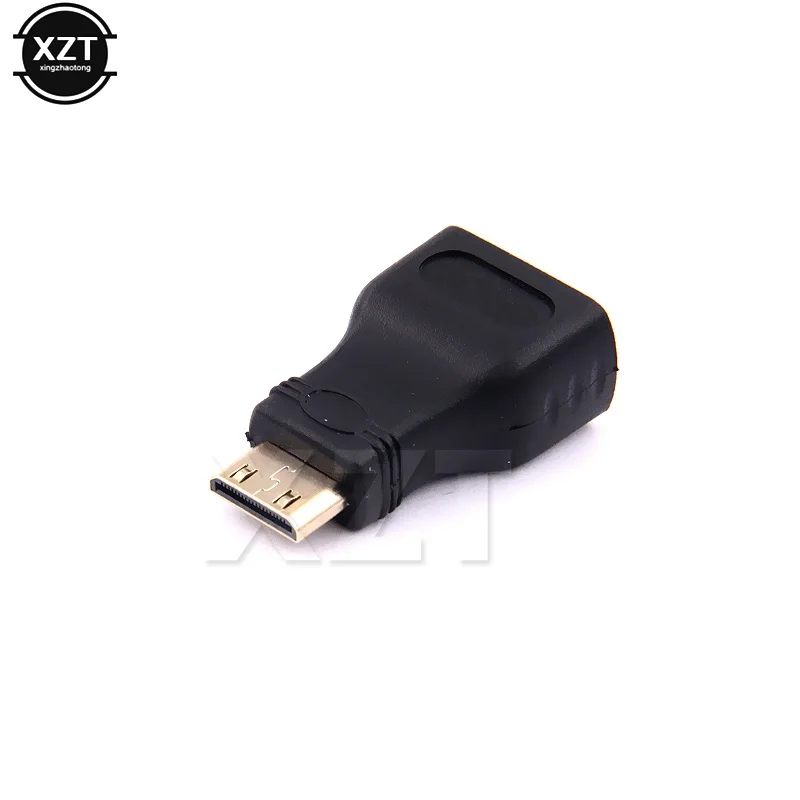 10pcs/Lot Mini HDMI-compatible to HDMI-compatible Adapter 1.4 3D Extension Adapter 1080P Converter for HDTV Tablet Camera
