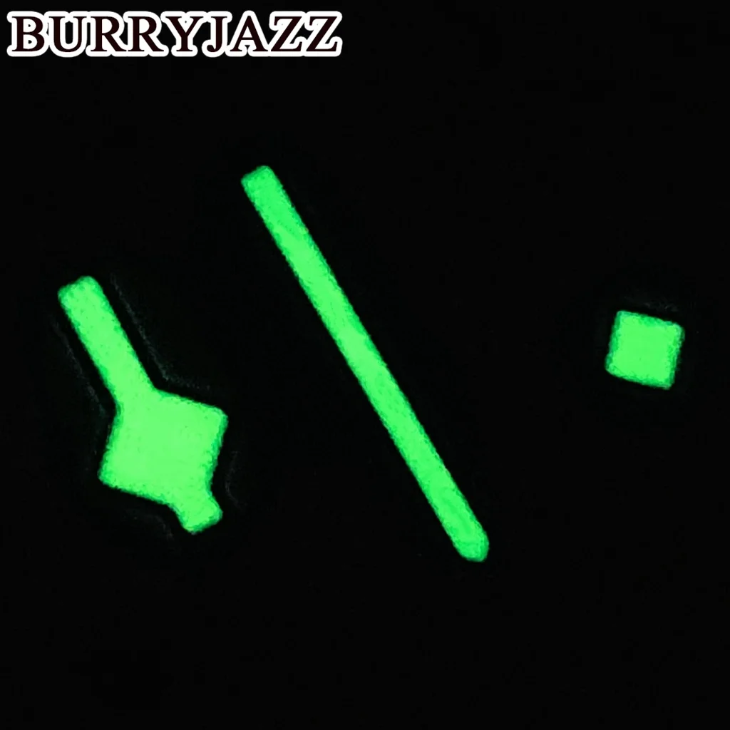 BURRYJAZZ NH35 NH36 NH38 7S26 7S36 4R35 4R36 Watch Hands Black Yellow/ Gold Yellow Hands Green Luminous