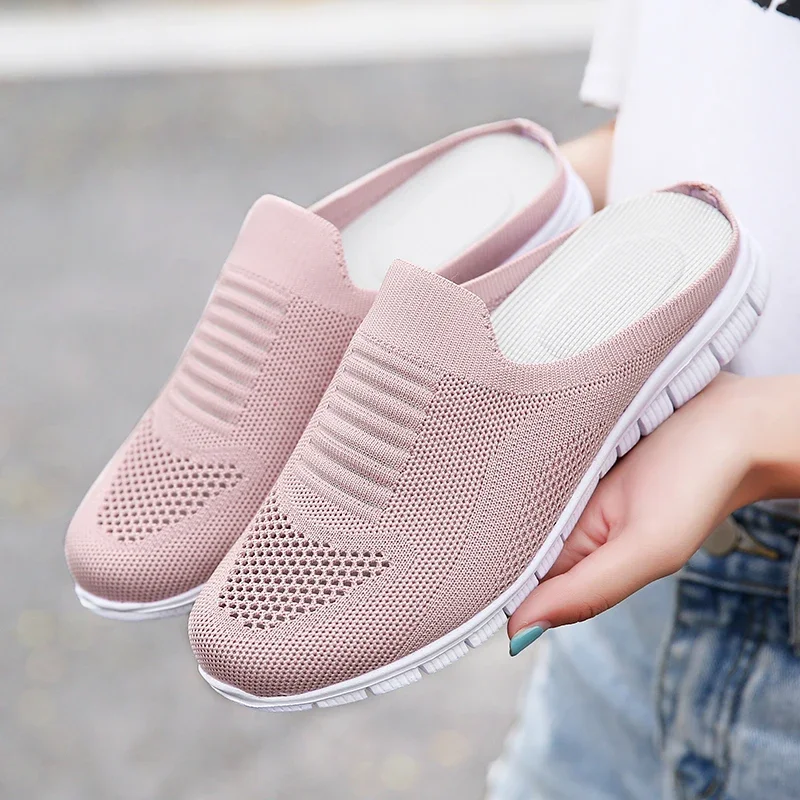 Slip on Mules & Clogs for Womens Light Open Back Shoes Comfort Walking Shoes Lightweight Breathable Slippers Closed Toe Slides