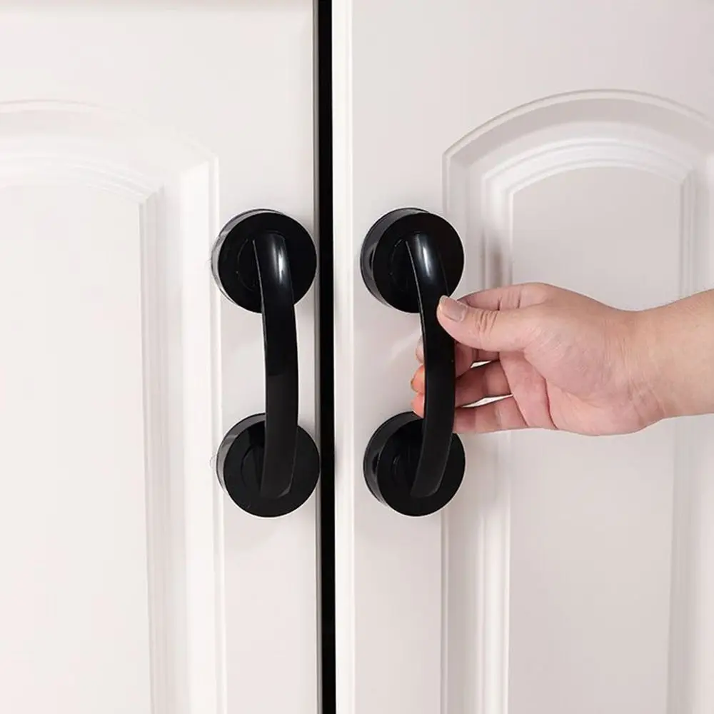 Creative with Suction Cup Shower Handle Anti-slip Furniture Cabinet Knobs Door Pulls Bathtub Pulls