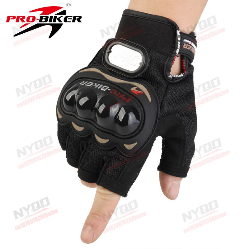 Motorcycle Gloves Full Finger Anti Fall and Anti Slip Summer Touch Screen Half Finger Gloves Men's and Women's Riding Equipment