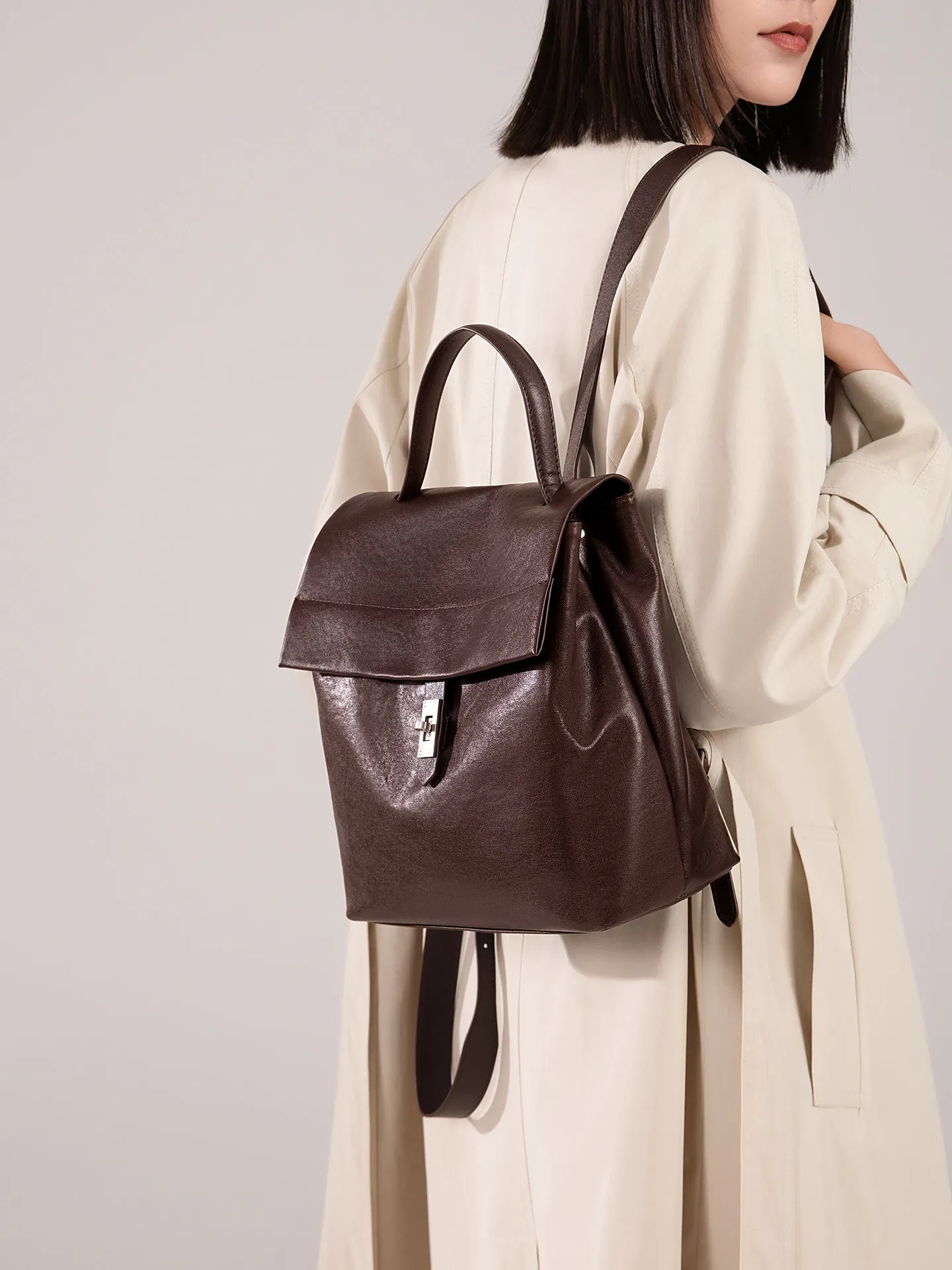 

Женский кожаный рюкзак из кожи растительного дубления, высококачественный, новинка 2026 года, в стиле ретро