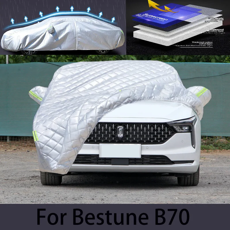 

For Bestune B70 Car hail protection cover Auto rain protection scratch protection paint peeling protection car clothing