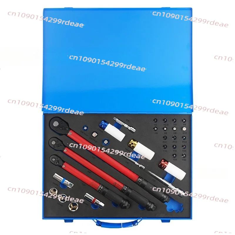 Adjustable Forward & Reverse Torque Wrench, Automotive Tire & Spark Plug Removal Installation Socket Set for Bicycles
