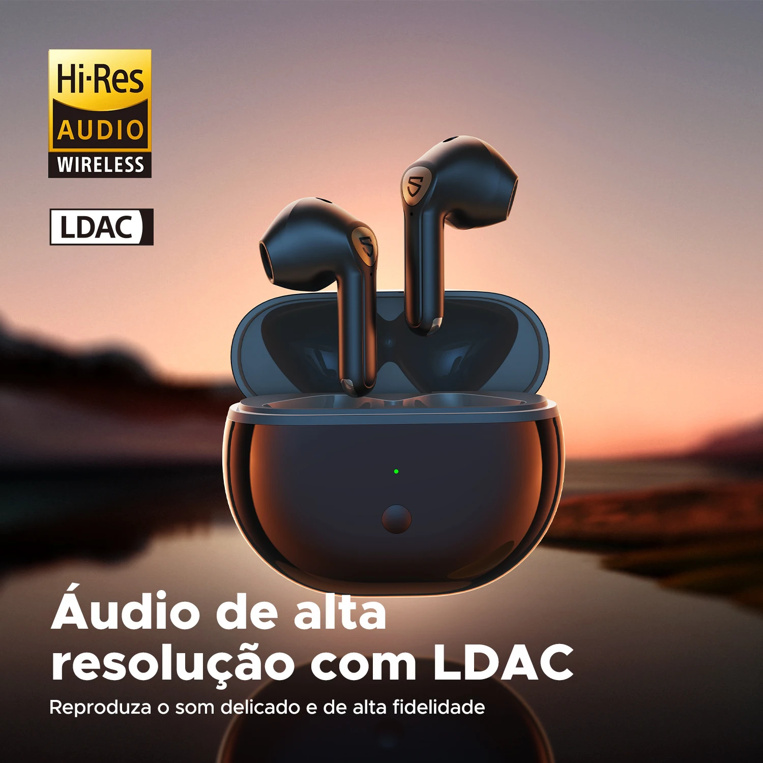 سماعات أذن Air3 Deluxe HS fone de ouvido sem fio عالية الدقة صوت بلوتوث com LDAC، 14,2 مم Grande Driver، Detecencia داخل الأذن