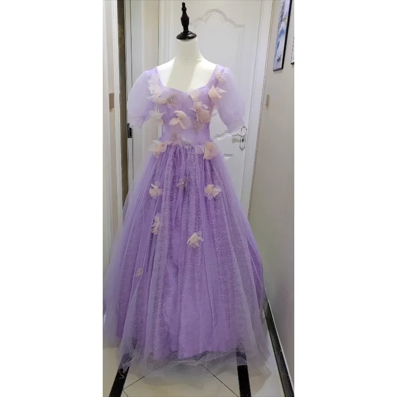 فستان سهرة خريفي فائق الجنية، مأدبة عيد ميلاد أنثى، حفل الكبار على طراز الأميرة، فستان زفاف خفيف، فستان مزاجي