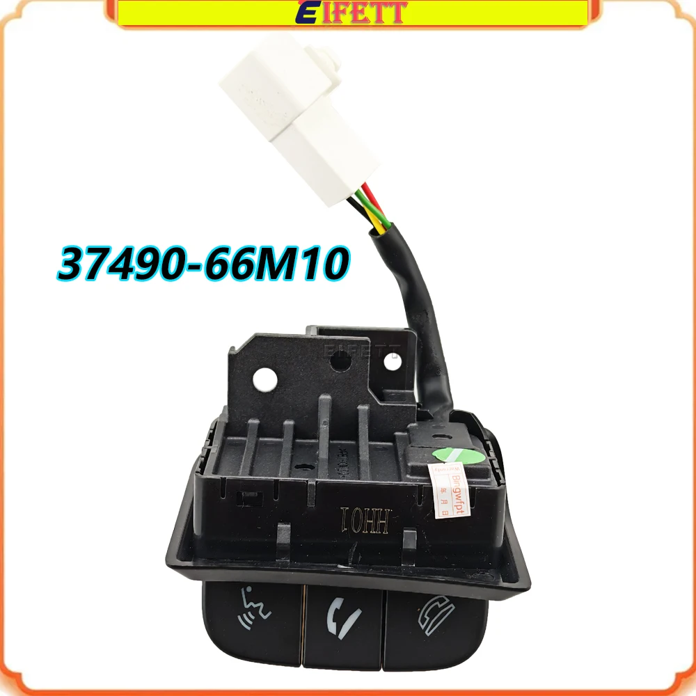 37490-66M10 Car Steering Wheel Handsfree Phone Switch For Changan Suzuki Fengmai Qiyue Vitara Primera With Backlight