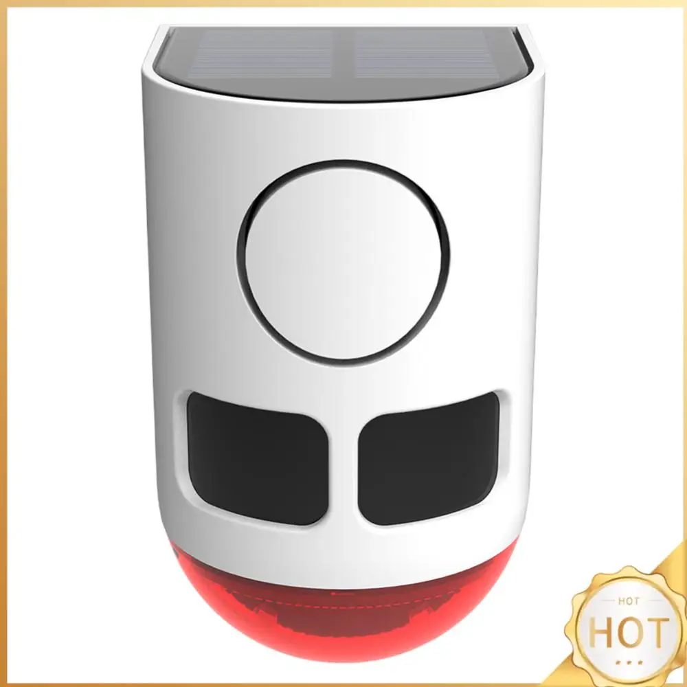 

Solar Infrared Motion Sensor Alarm Animal Repeller with Strobe Light Sound Noise Maker To Deter Raccoon Deer Skunk Bear Coyote