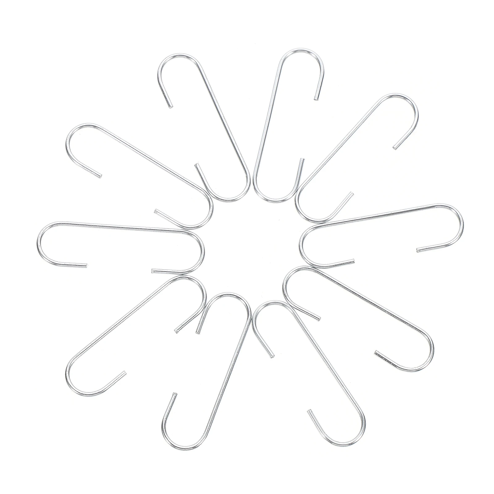 

100 Pcs Iron Decorative Hooks Christmas Party Metal Hangers Compact Hanging naments Gifts Wreath Vines Balls