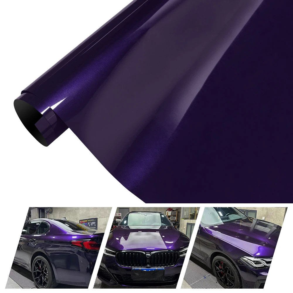 

1.52/3/6/16.5M Dolotta Purple Vinyl Film Car Styling Wrapping Sheet Roll Film Automobiles for Car Hood Roof Stickers Accessories