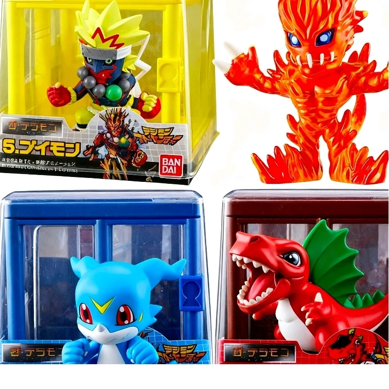 

Genuine Bandai Digimon Tyranomon V-Mon Burningleo Grappleomon Gashapon Blind Box Cute Doll Anime Peripheral Desktop Decoration