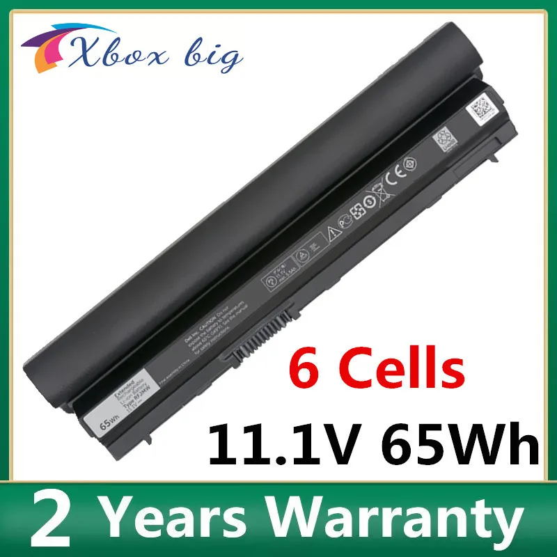 RFJMW Laptop Battery For DELL Latitude E6120 FRR0G KJ321 K4CP5 J79X4 E6320 E6330 E6220 E6230  11.1V 6000mAh