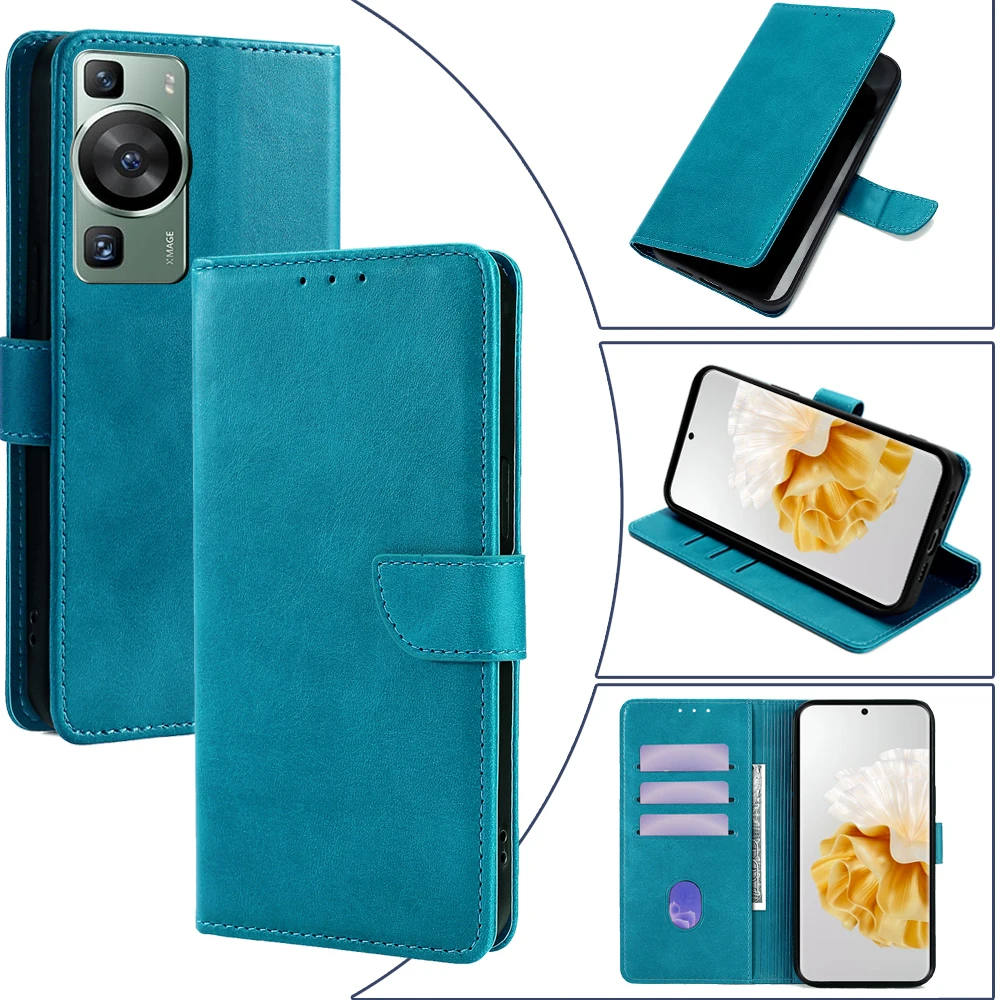 Brieftasche Handy hülle für Huawei P60 P50 P40 P30 P20 Pro Plus P50E P40 Lite E Leder Flip Case Magnet Schnalle Abdeckung Huawei P60 Funda
