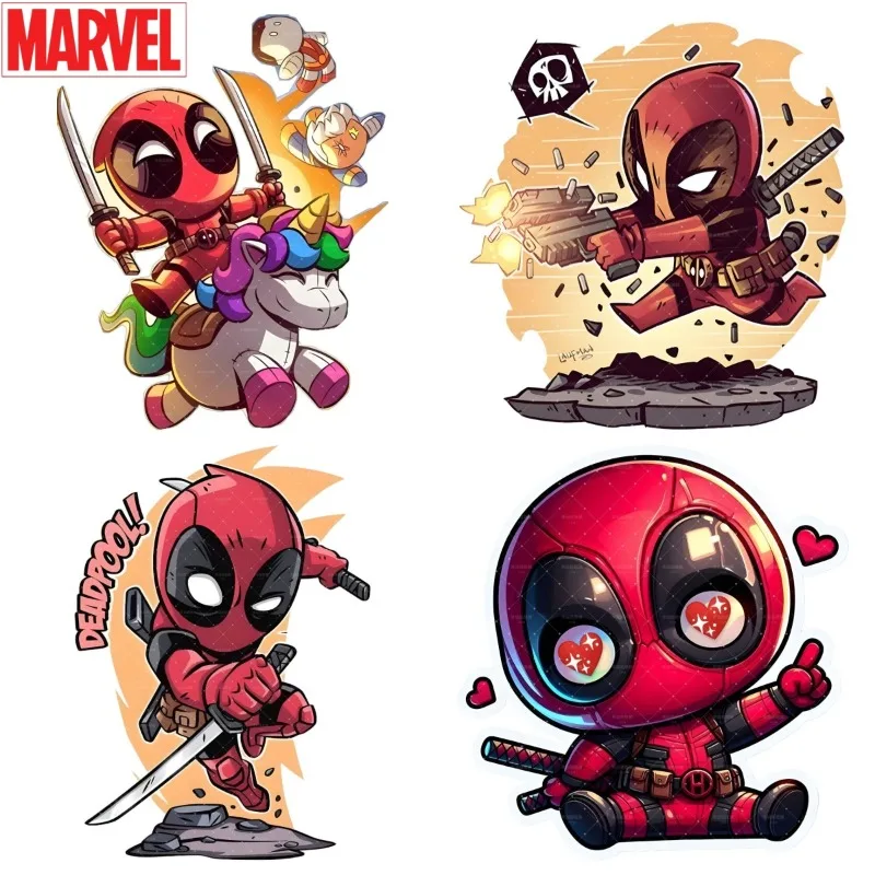 Cartoon Deadpool Pattern Anime Peripheral Stickers Waterproof and Sunproof Creative Indoor and Car Body Personalized Decoration