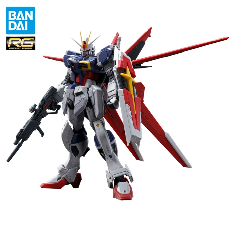 In Stock Genuine Original BANDAI RG ZGMF-56E2/α IMPULSE GUNDAM Action Anime Figure Collectible Model Doll Statuette Ornament