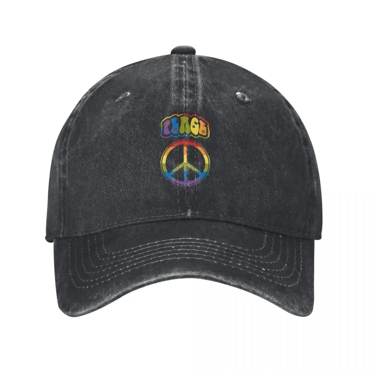 

Peace Symbol Baseball Cap foam party Hat Big Size Hat Dropshipping Vintage Mens Women's