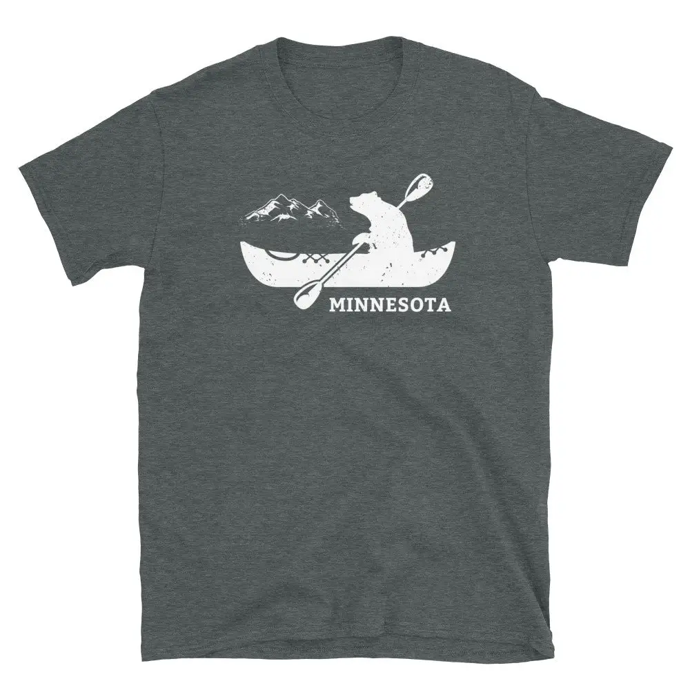 Minnesota Bear Canoe T Shirt Canoeing S Kayaking Kayaker Kayak Lover For Cool Idea