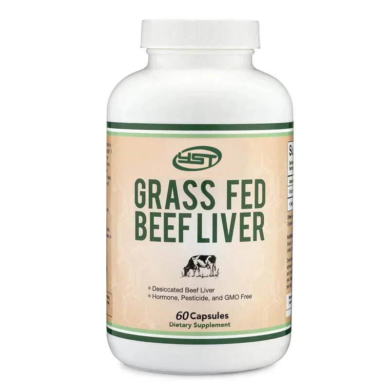 Beef Liver Capsules Contain 1000 Milligrams of Grass Fed Beef Liver Supplements,  Immune,Used for Digestive, and Energy Health