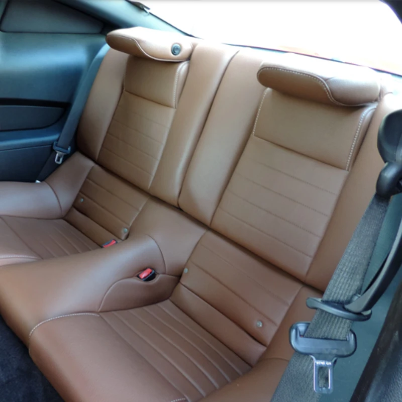 Maßgefertigte Autositzbezüge für 2010-2014 Mustang Coupe Komplettset Langlebiges Premium-Kunstleder für Mustang (Kein Cabrio) – Detail 5