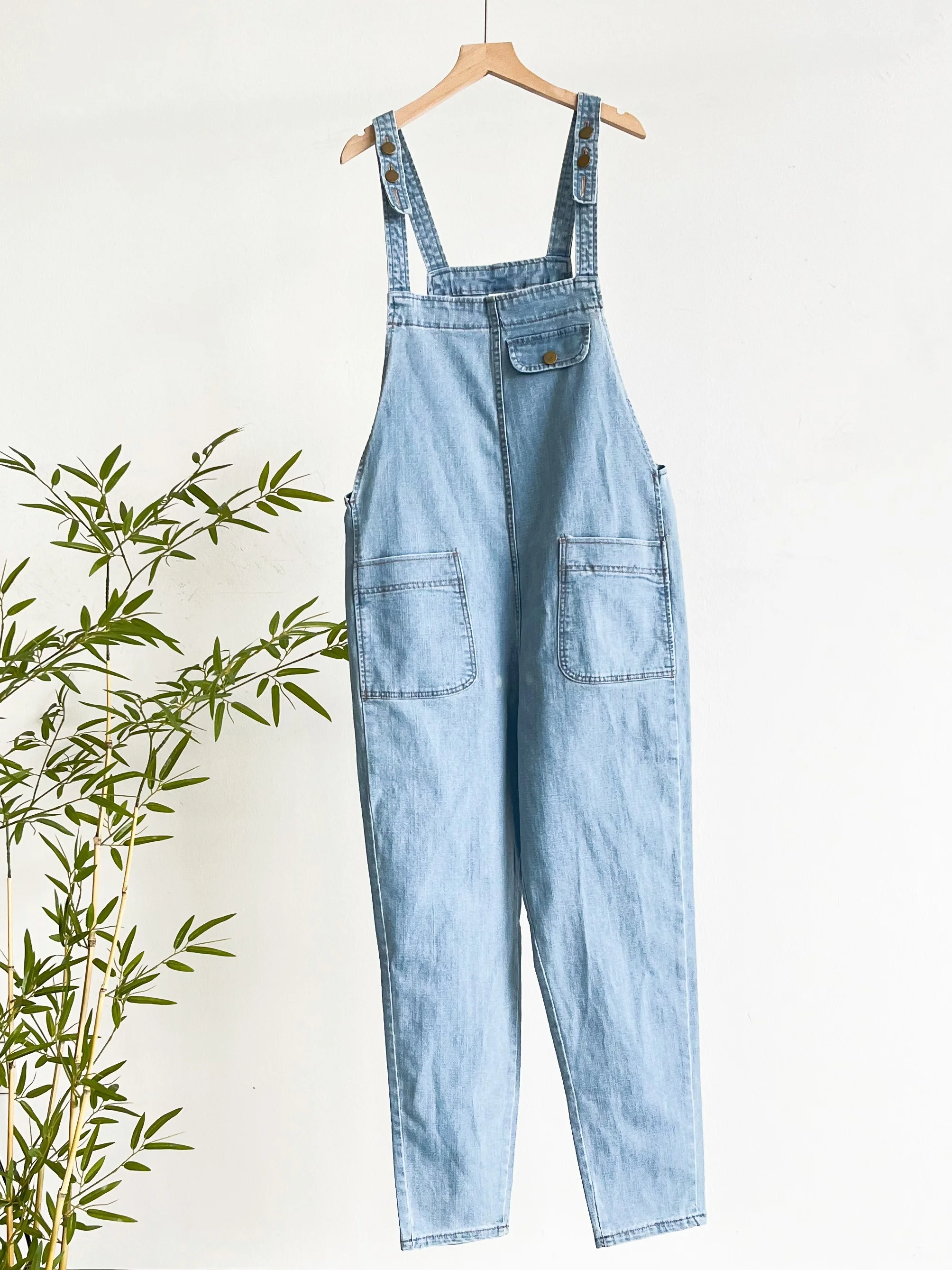 

Casual Denim Overalls Women's Summer 2025 Trendy Small Size Age-Defng Loose Slimming One-Piece Pants