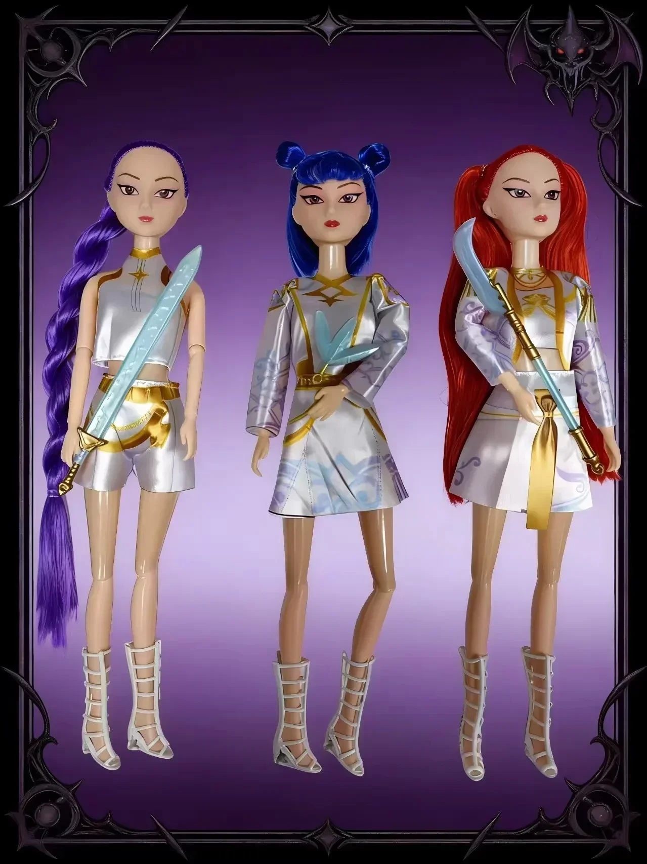 

##NEW Vinyl Doll Toys Kpop Demon Hunters Action Figure Toy Rumi Mira Zoey Beautiful Princess Baby Girl Plastic DIY Toy for Girls