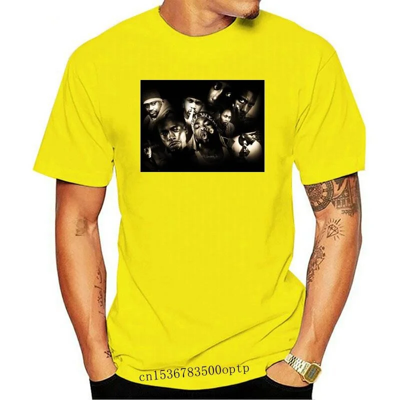 New Hip Hop RAP Legend Men's Black T-Shirt Comfortable Cotton Clothing 1A213 Fashionable Streetwear for Men