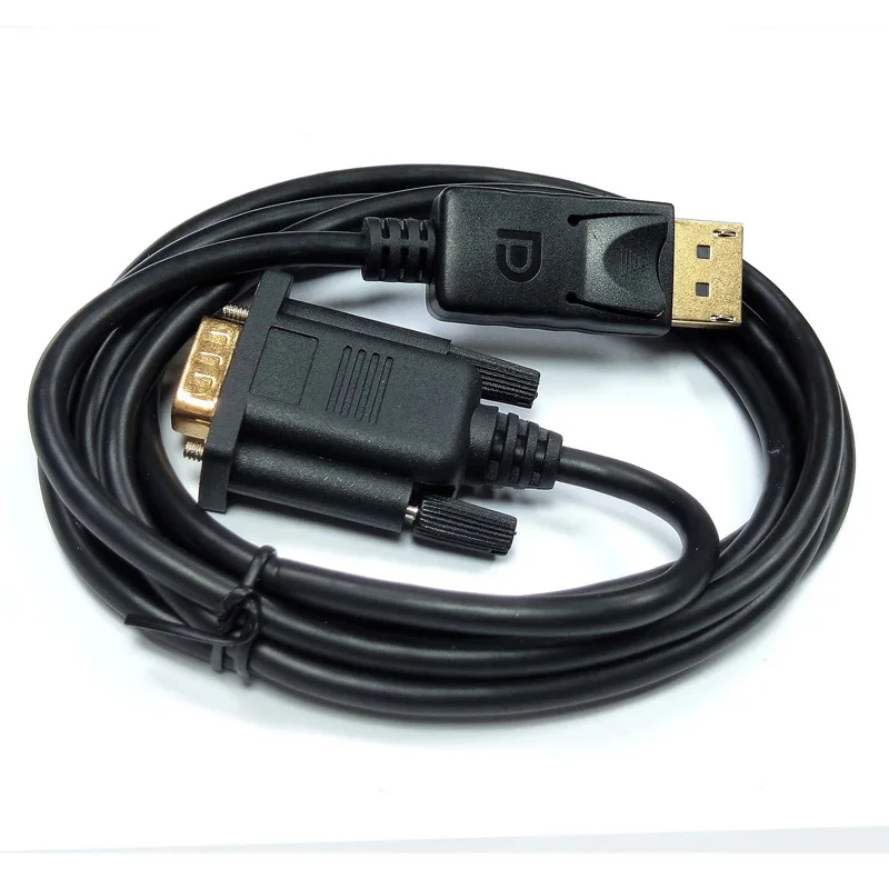 DisplayPort to VGA Cable DP Male to VGA Male Video Converter Cable for Monitor Display
