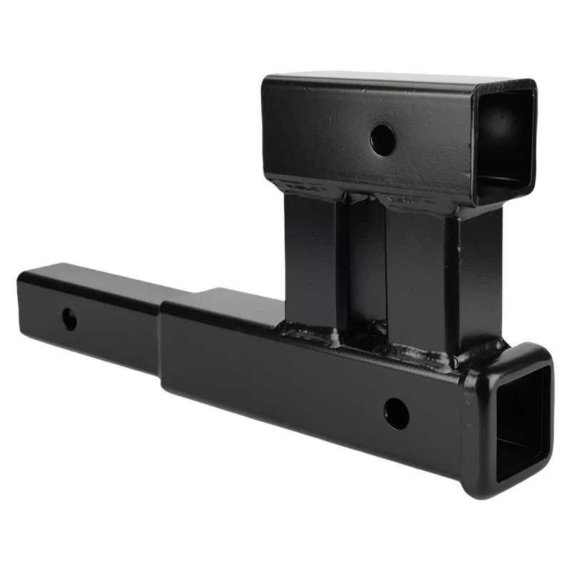 Heavy Duty Off-Road Tow Receiver Dual Pipe Extension Bar Trailer Hook Bracket RV Towing Mod Parts