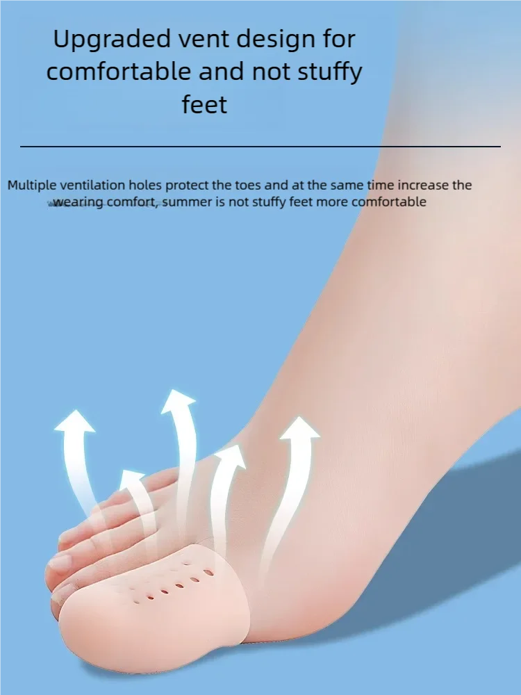 20 Buah Tabung Gel Pelindung Jari Silikon Lembut Pelindung Jari Kaki Kecil Penutup Lengan Pereda Nyeri Jagung Alat Perawatan Kaki Pemisah Jari Kaki