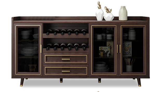

Modern Minimalist Wine Cabinet Integrated Wall Storage Living Room Tea Home Kitchen Storage Cabinet