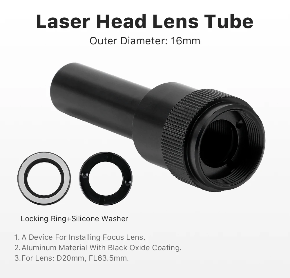 Cloudray Aluminium L Serie D20 F 63,5mm Objektiv Rohr für CO2 Laser Schneiden Gravur Maschine – Detail 1
