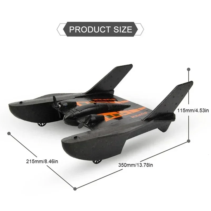 FX815 2.4G RC Airplane High Speed Boat Remote Control Racing Speedboat Toy Gift for Child Boys Plane Glider Fixed Wing Foam