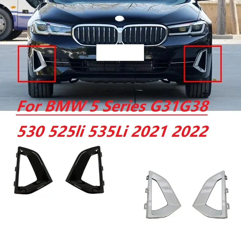 Front bumper electroplated frame grille vent decorative cover For BMW 5 Series G31G38 530 525li 535Li 2021 2022