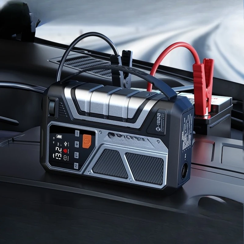 

emergency start power supply charging machine 12v special car air pump integrated with Dianbao