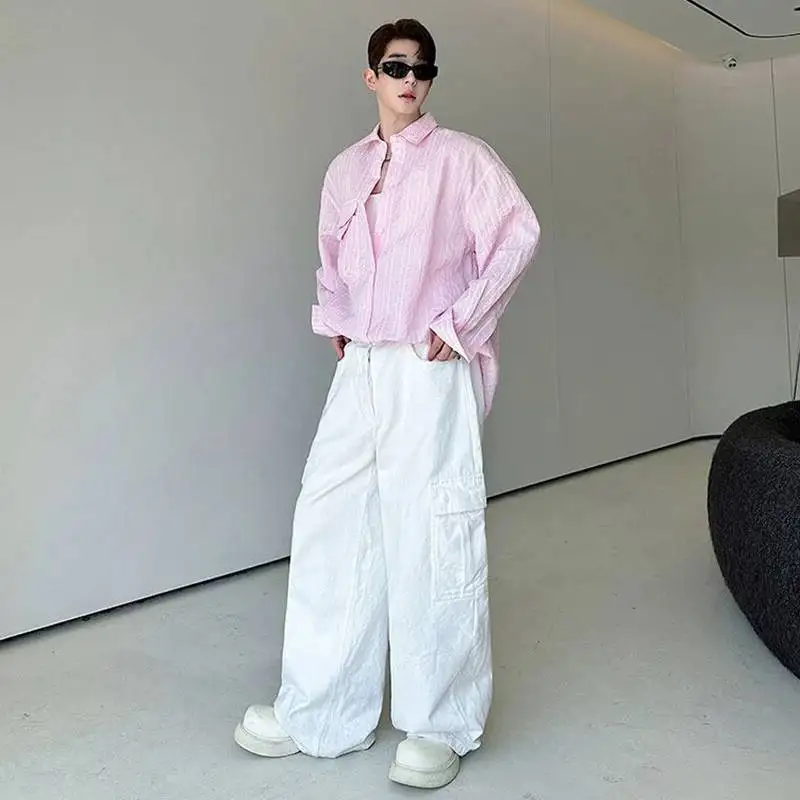 LUZHEN Printed Fashion 2026 Korean Style New Long Stripe Sleeve Shirts Men's High Quality Original Elegant Casual Clothes JY8827