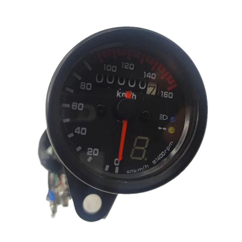 

New Motorbike Dashboard Odometer LED Km Meter Dashboard Motorcycle Display Retro Tachometer With Gear