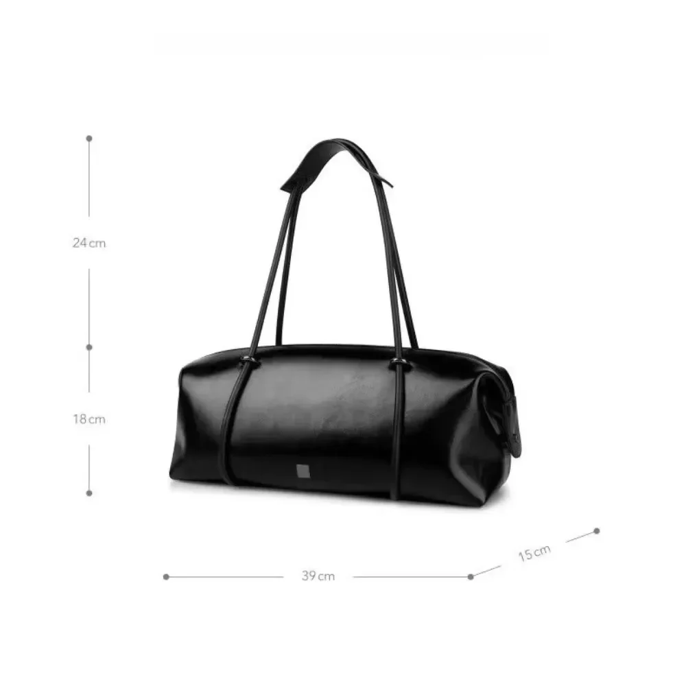 New Arrival Trendy Fashion Style Boston Handbag Pu Leather Bag for Women Chic Design Korea Large Capacity Shoulder Bag