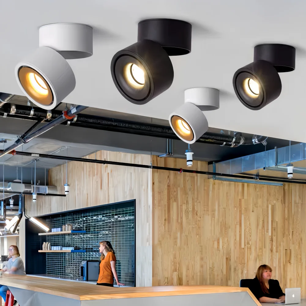 

Folding Rotating modern surface mounted downlight LED ceiling light Dimmable Spotlight indoor lighting 360° adjustment direction