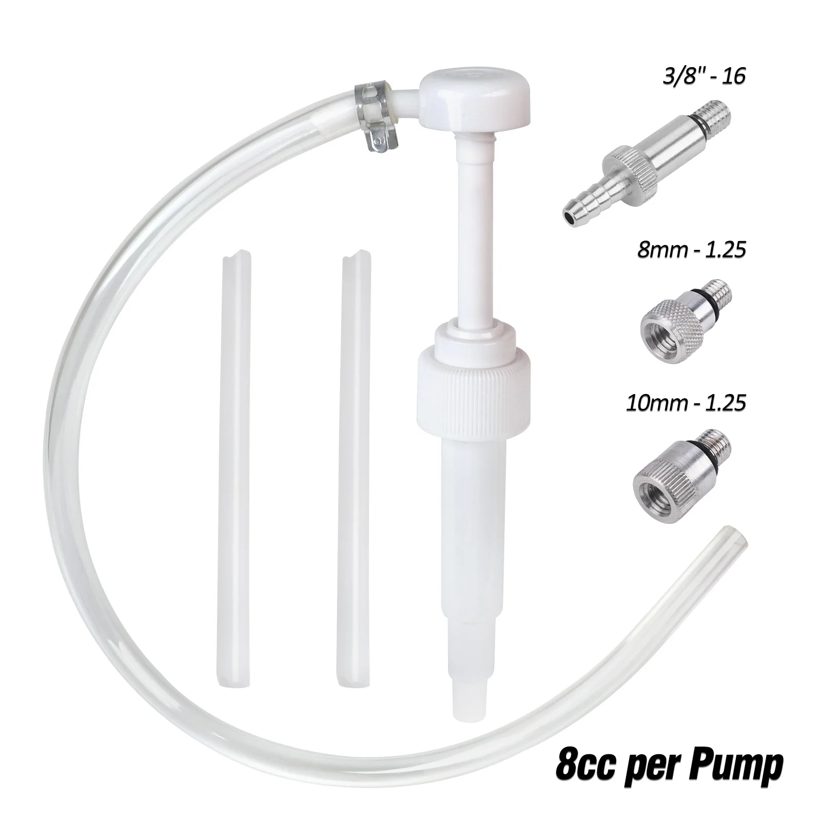 

Universal Gear Lube Pump For Standard Quart Bottle Transfer Gear Oil,Differential, Transmission Fluid With 3/8" 8MM 10MM Adapter