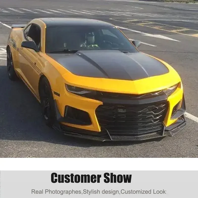 

Premium Real Carbon Fiber Front Lip Exterior Modification Part For Camaro 2016-2020