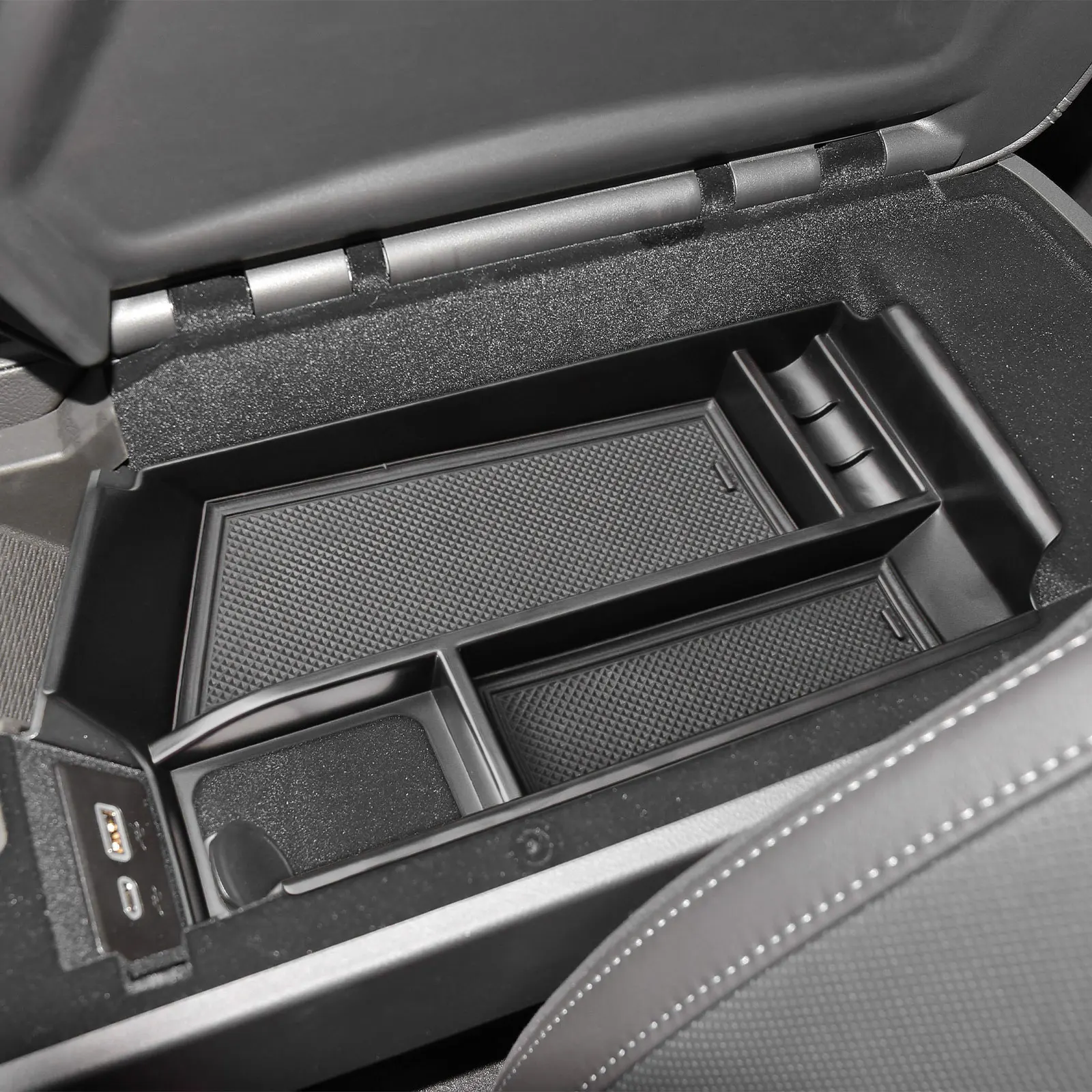 

Поднос-органайзер на центральной консоли подлокотника для Cadillac CT5 2020 2021 2022 2023 2024 2025, аксессуары, вторичный ящик для хранения в подлокотнике