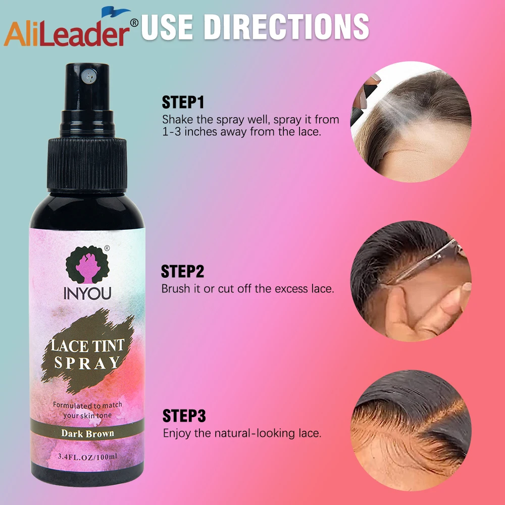 بخاخ دانتيل ملون سريع الجفاف، مقاوم للماء، بدون بقايا، تطبيق حتى، مطابقة لون البشرة، مظهر طبيعي - 3.4 أونصة/100 مل #5