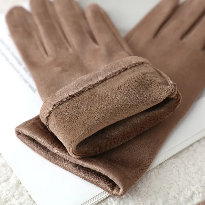 3 Ways to Wear Removable Suede Knitted Gloves Women Winter Keep Warm Touch Screen Fashion Elegant Elasticity Soft Thickened