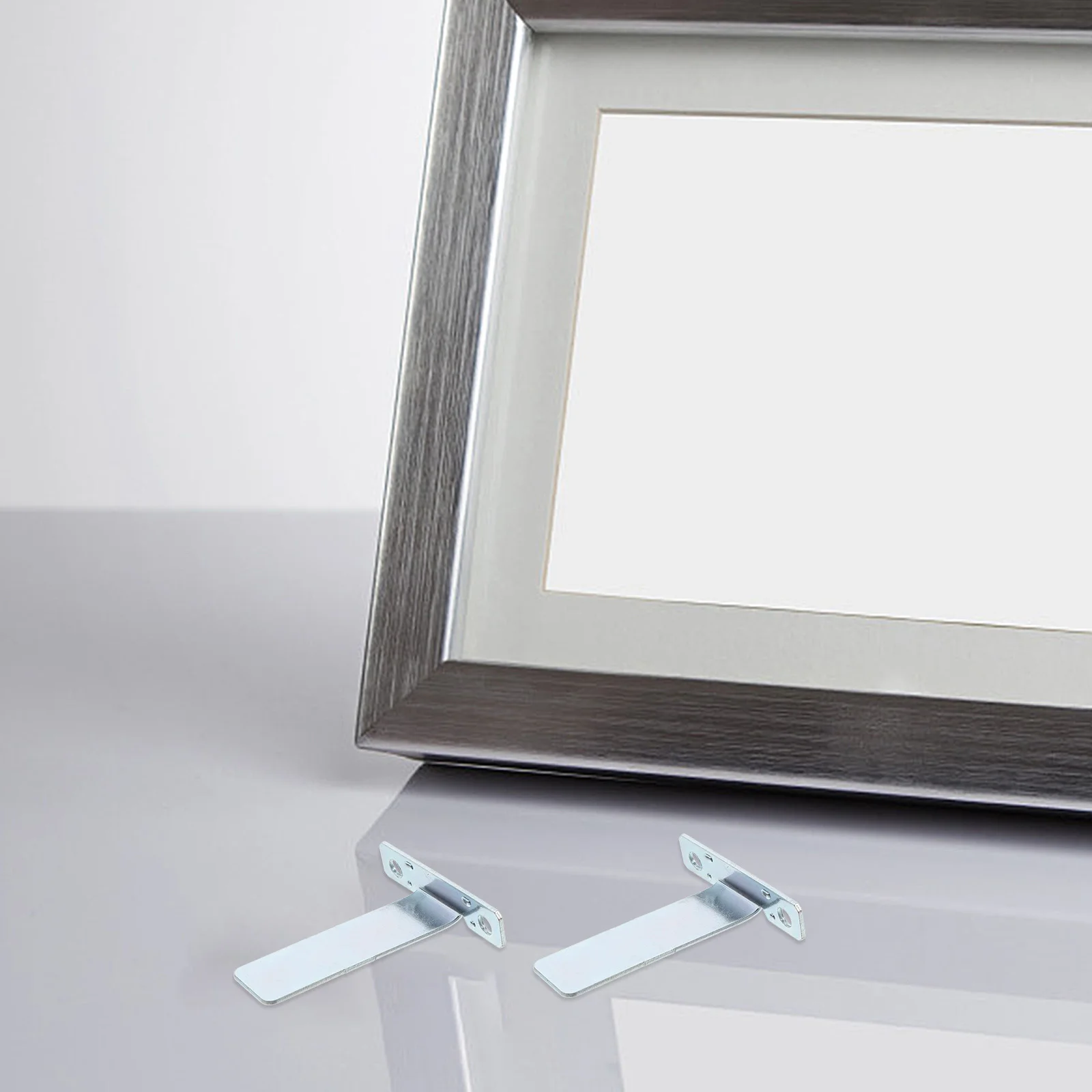 1 Set Of Metal Back For Picture Support Stand Easy Install Kit Pedestal Display Easel Stand Back Frame Easel Bracket