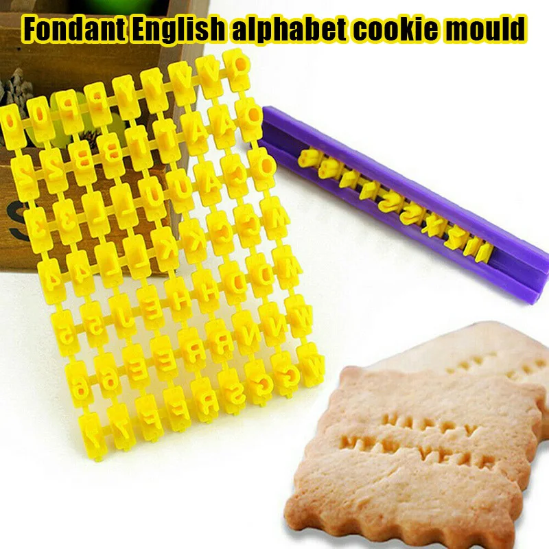 Emporte Piece Biscuit Cutter Number Alphabet Fondant Cookie Mould Cake Cutters Diy Baking Molds Tools Silicone Molds For Pastry