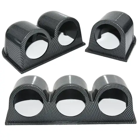 52MM Car Gauge Pod Black Single & Dual & Triple Hole Gauge Holder Racing Car Left Right Drive Bracket for 2 inch Meter Universal 8 best sales autometer gauge - №5