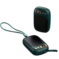 Power Bank 10000mAh Mini Hand Warmer Portable Charger Powerbank for iPhone Samsung Xiaomi Poverbank with Rope External Battery