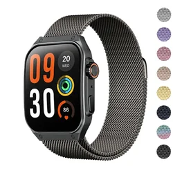 22mm Loop for HAYLOU Watch S8 Strap Magnetic Stainless Steel Metal Wrist Bracelet for HAYLOU Watch S8 Band Accessories