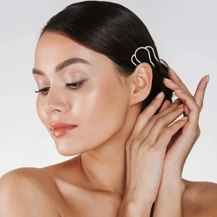 Bâton de pince à cheveux en forme de U pour femmes, peigne latéral, épingles à 4 dents, épingle à cheveux chignon, outil de coiffure, bijoux, accessoires exécutifs, 5 pièces