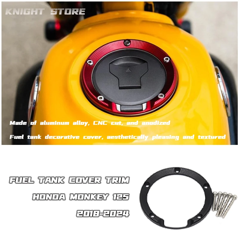 

for motorcycle modification, Honda Monkey 125 fuel tank cap decoration, Honda Monkey 125 fuel tank ring